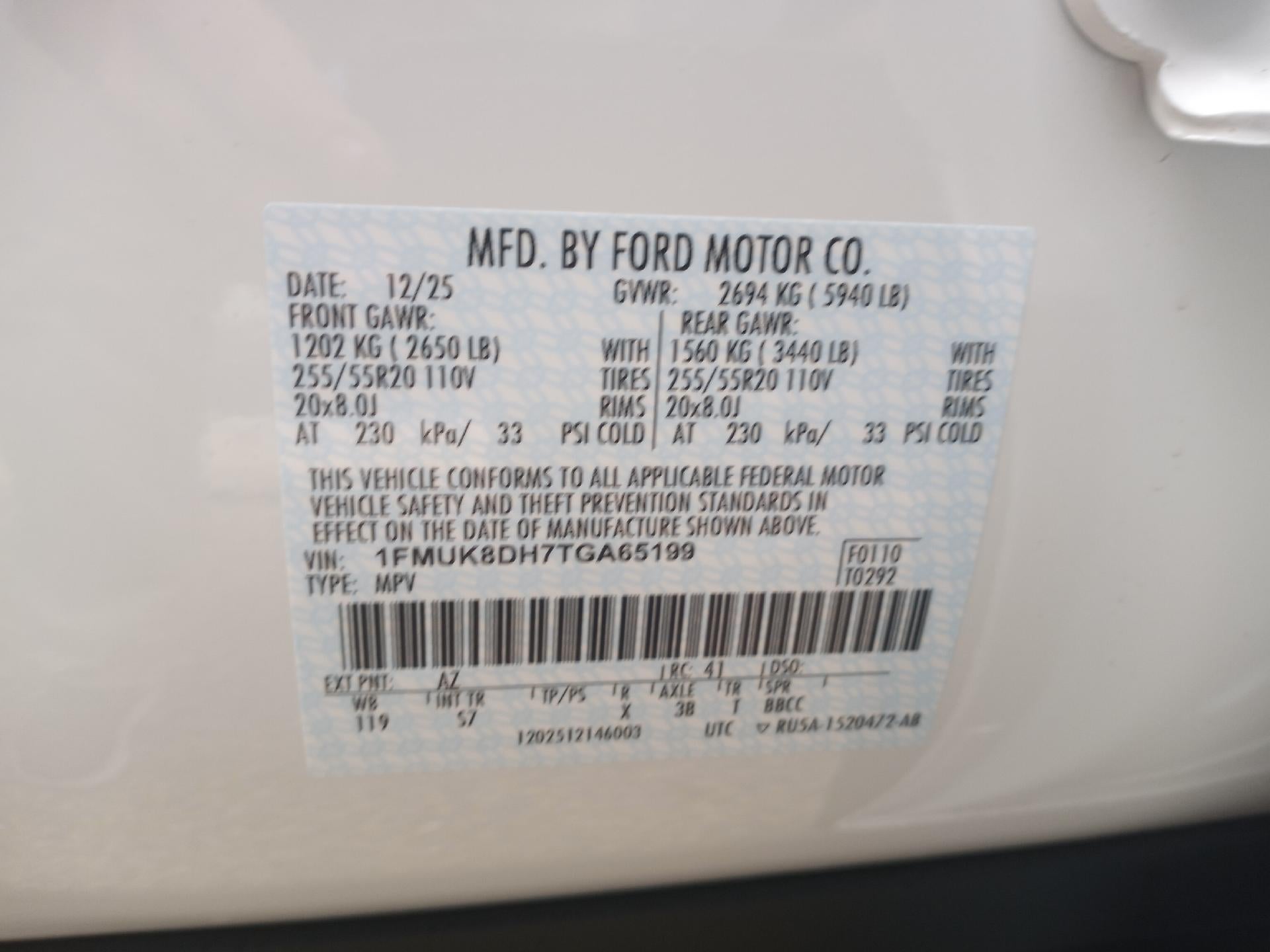 2026 Ford Explorer Active w/100A Pkg 4WD