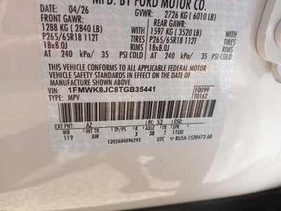 2026 Ford Explorer Tremor 4WD