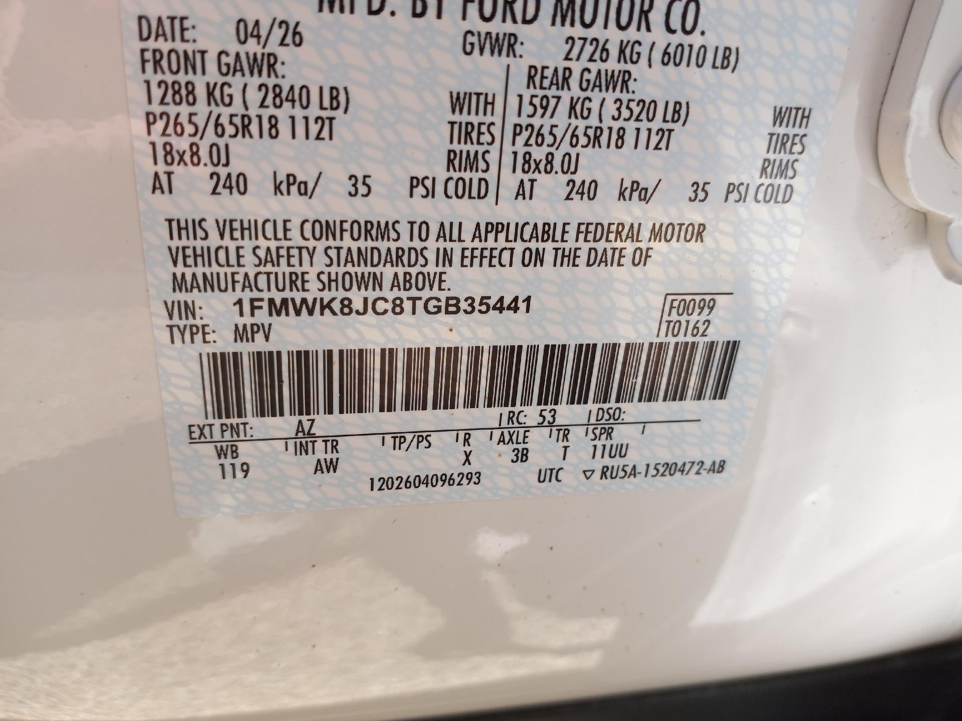 2026 Ford Explorer Tremor 4WD