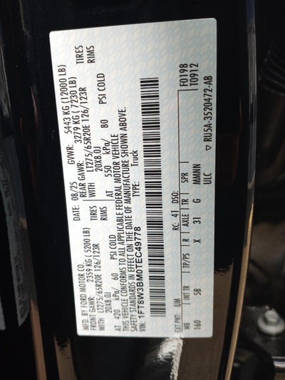 2026 Ford Super Duty F-350 SRW XL 4WD Crew Cab 6.75' Box