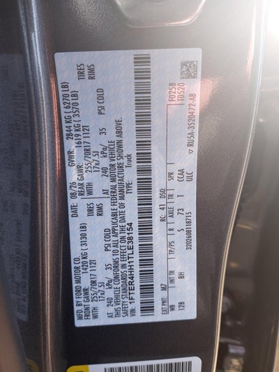 2026 Ford Ranger XLT 4WD SuperCrew 5' Box