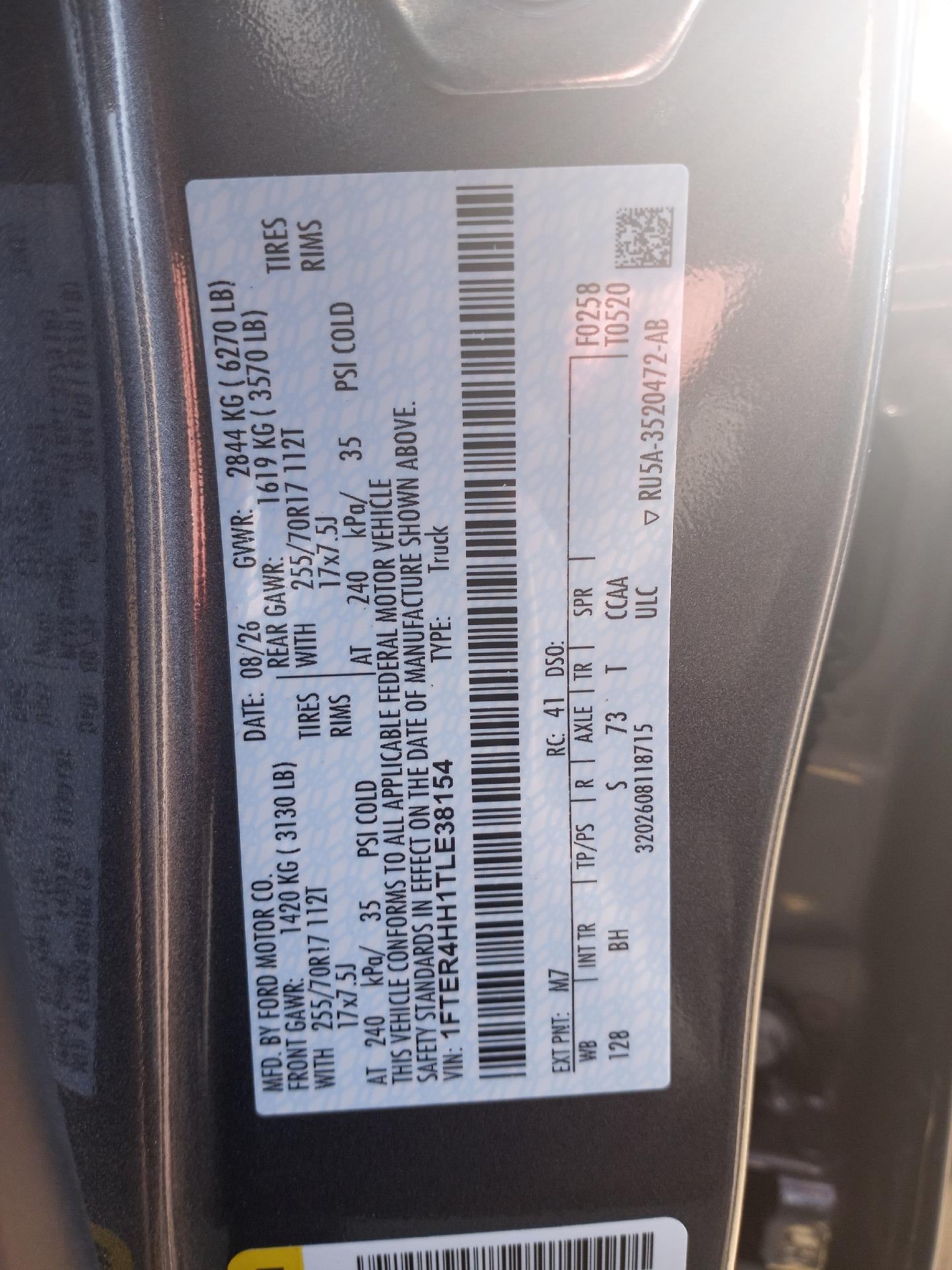 2026 Ford Ranger XLT 4WD SuperCrew 5' Box