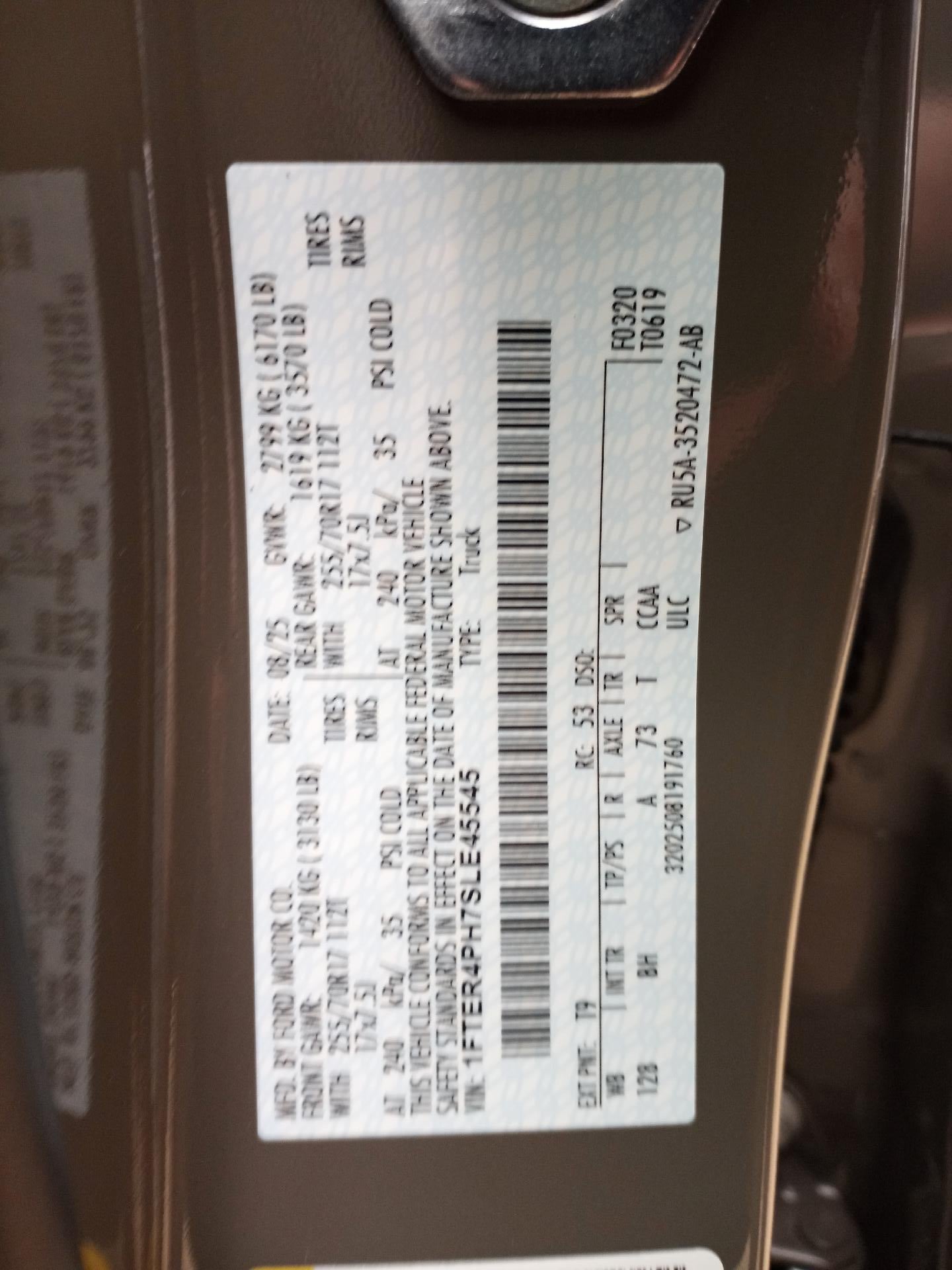 2025 Ford Ranger XL 4WD SuperCrew 5' Box