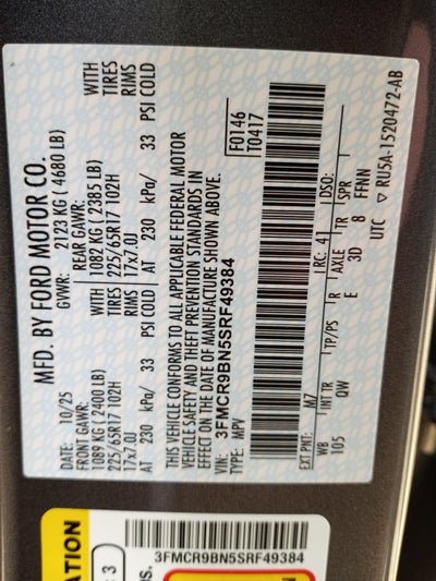 2025 Ford Bronco Sport Big Bend 4x4