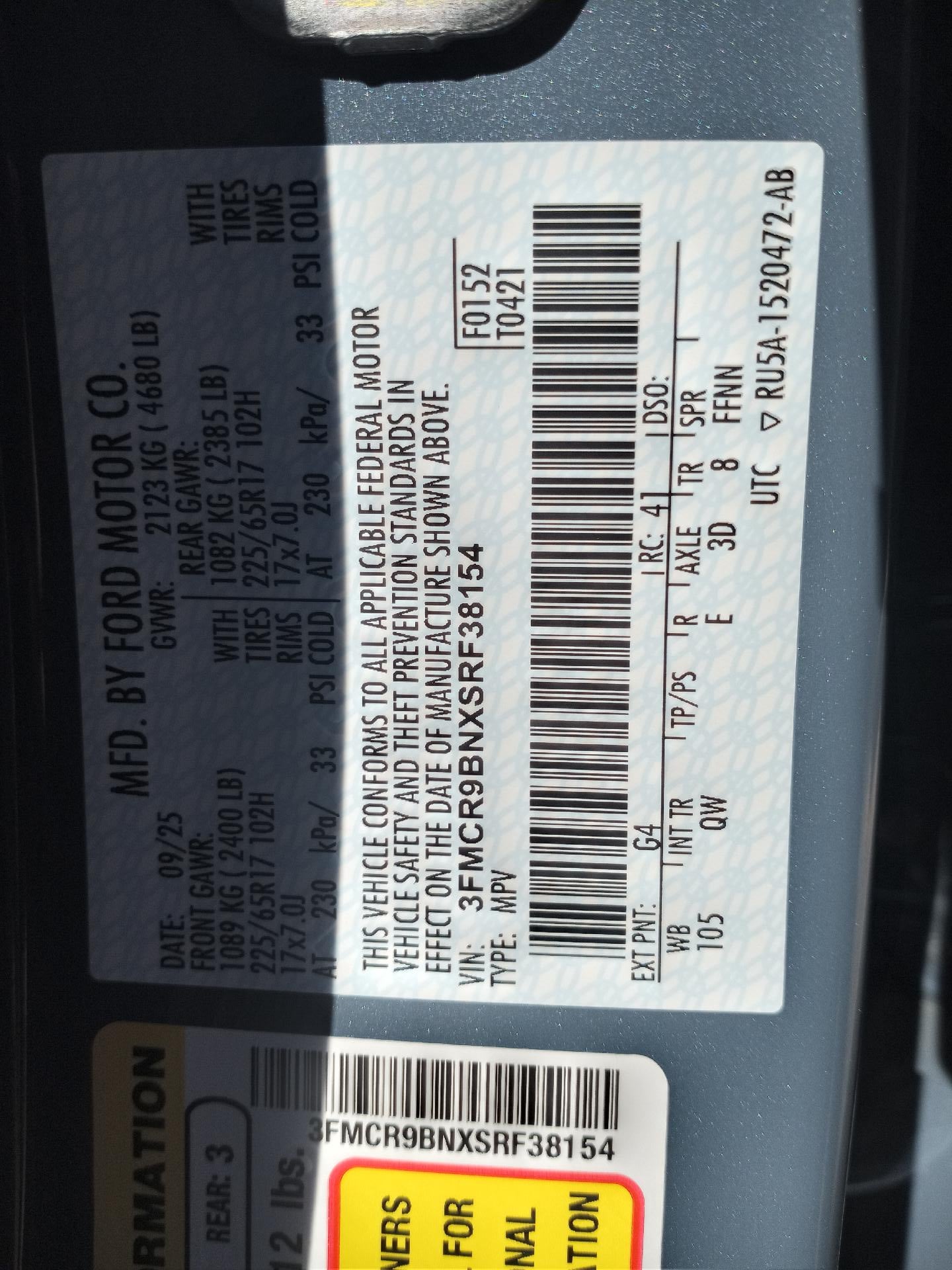 2025 Ford Bronco Sport Big Bend 4x4