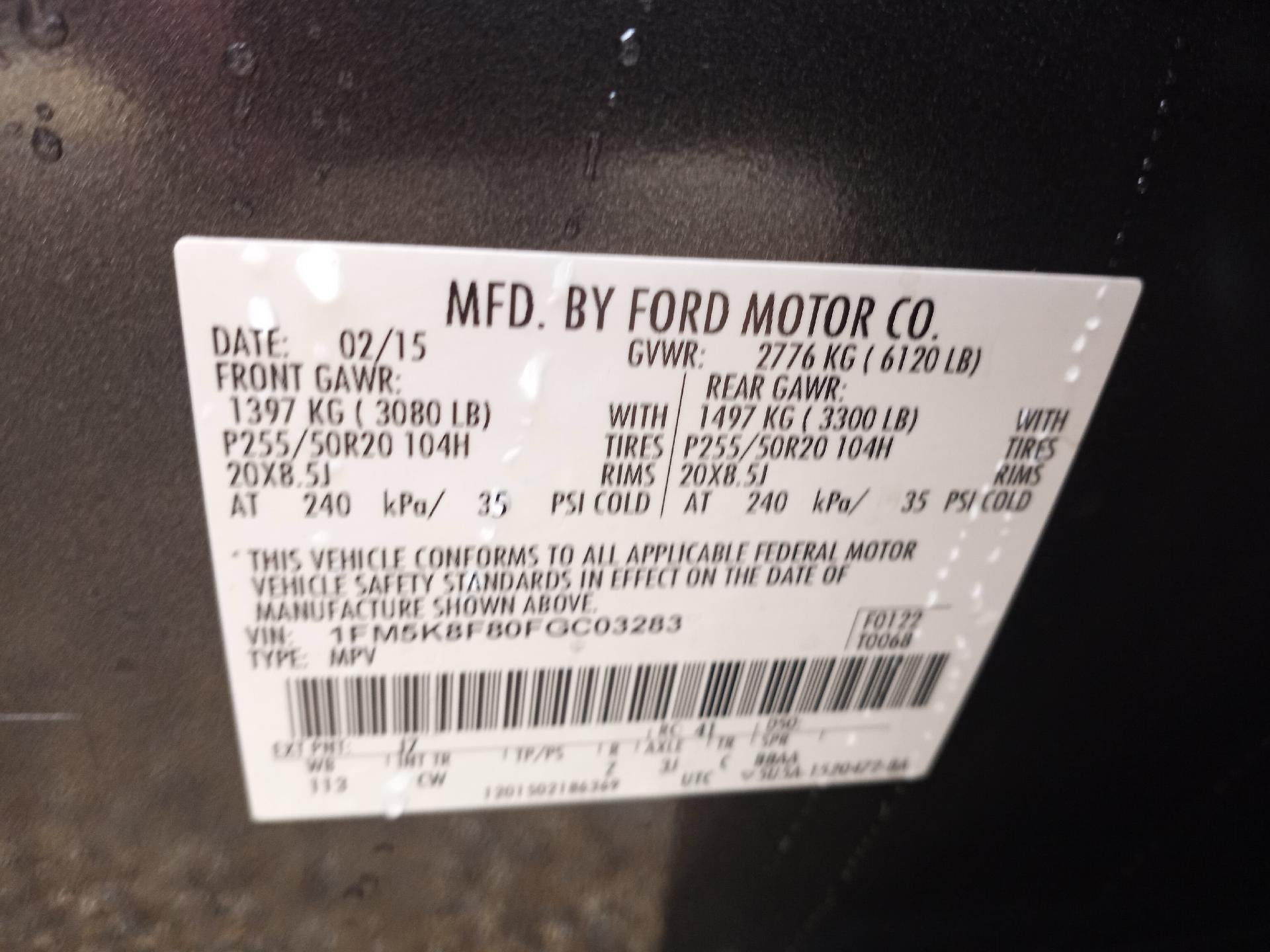 2015 Ford Explorer 4WD 4dr Limited