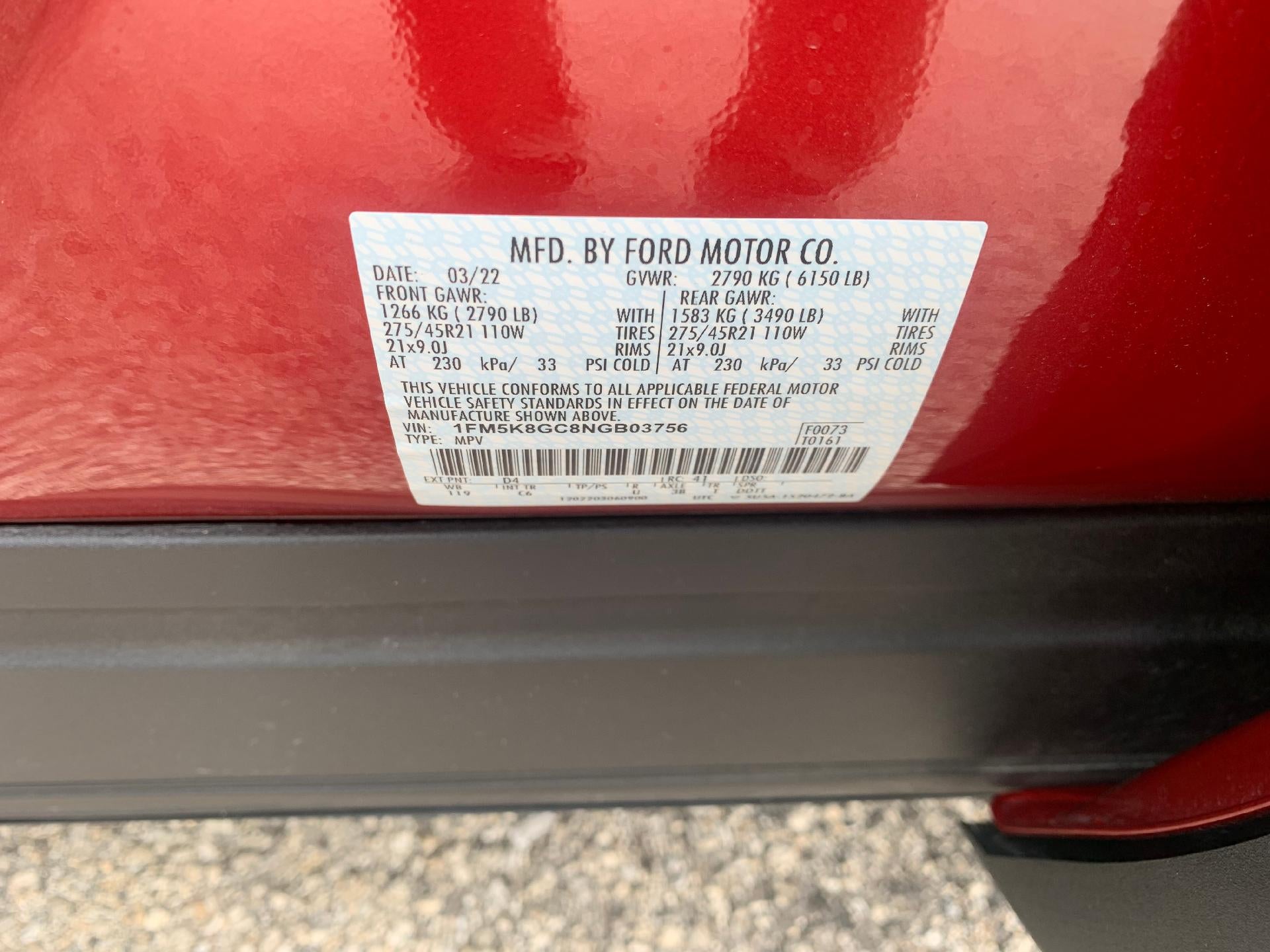 2022 Ford Explorer ST 4WD