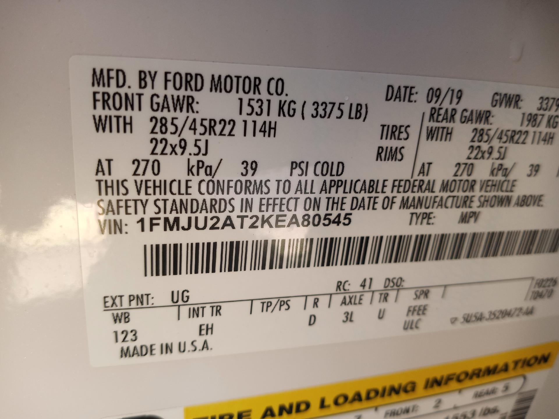 2019 Ford Expedition Limited 4x4