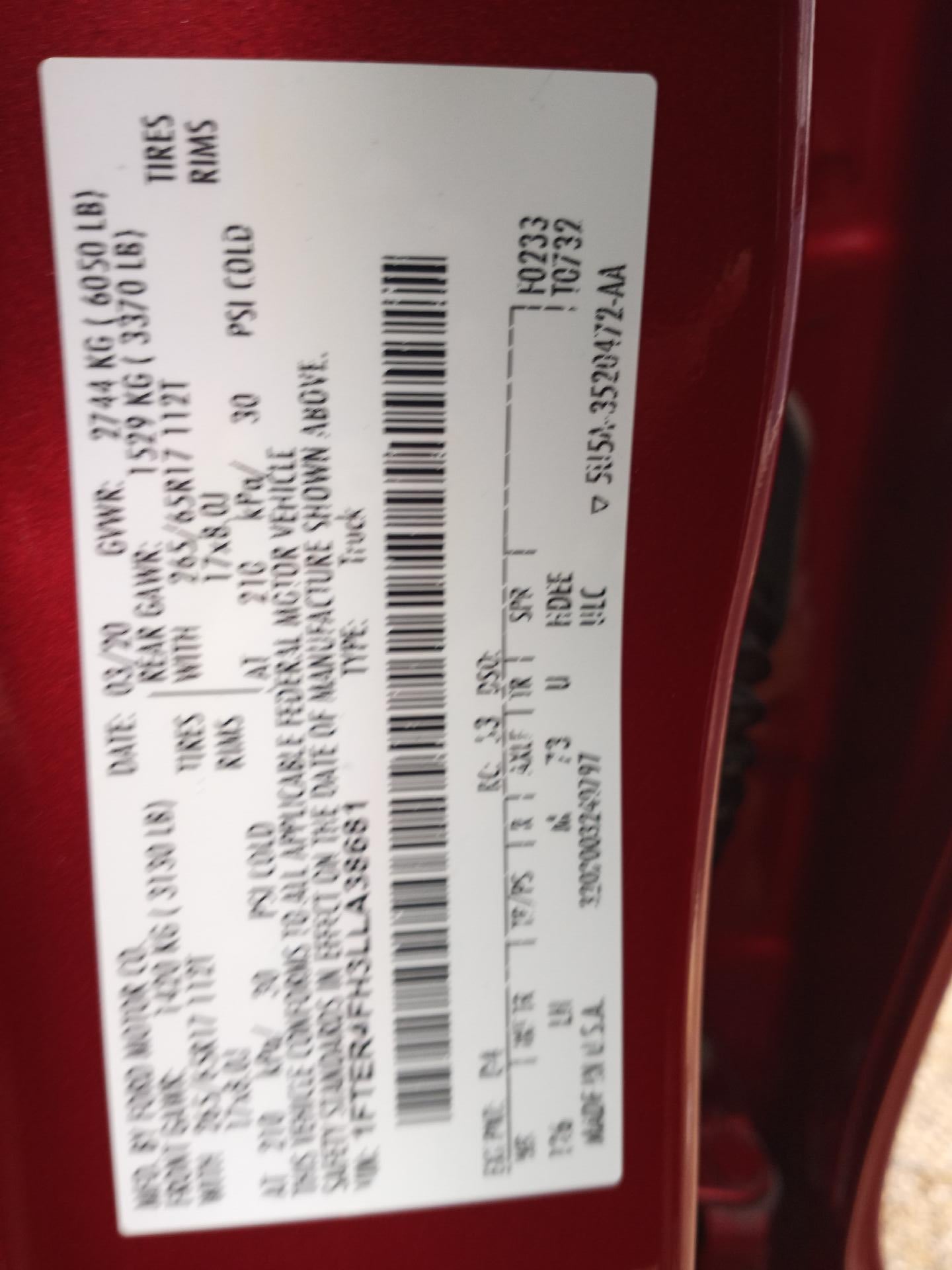 2020 Ford Ranger XLT 4WD SuperCrew 5' Box