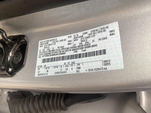 2019 Ford F-150 XL 4WD SuperCrew 5.5' Box