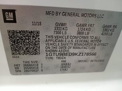 2019 GMC Sierra 1500 Crew Cab Short Box 4-Wheel Drive SLE