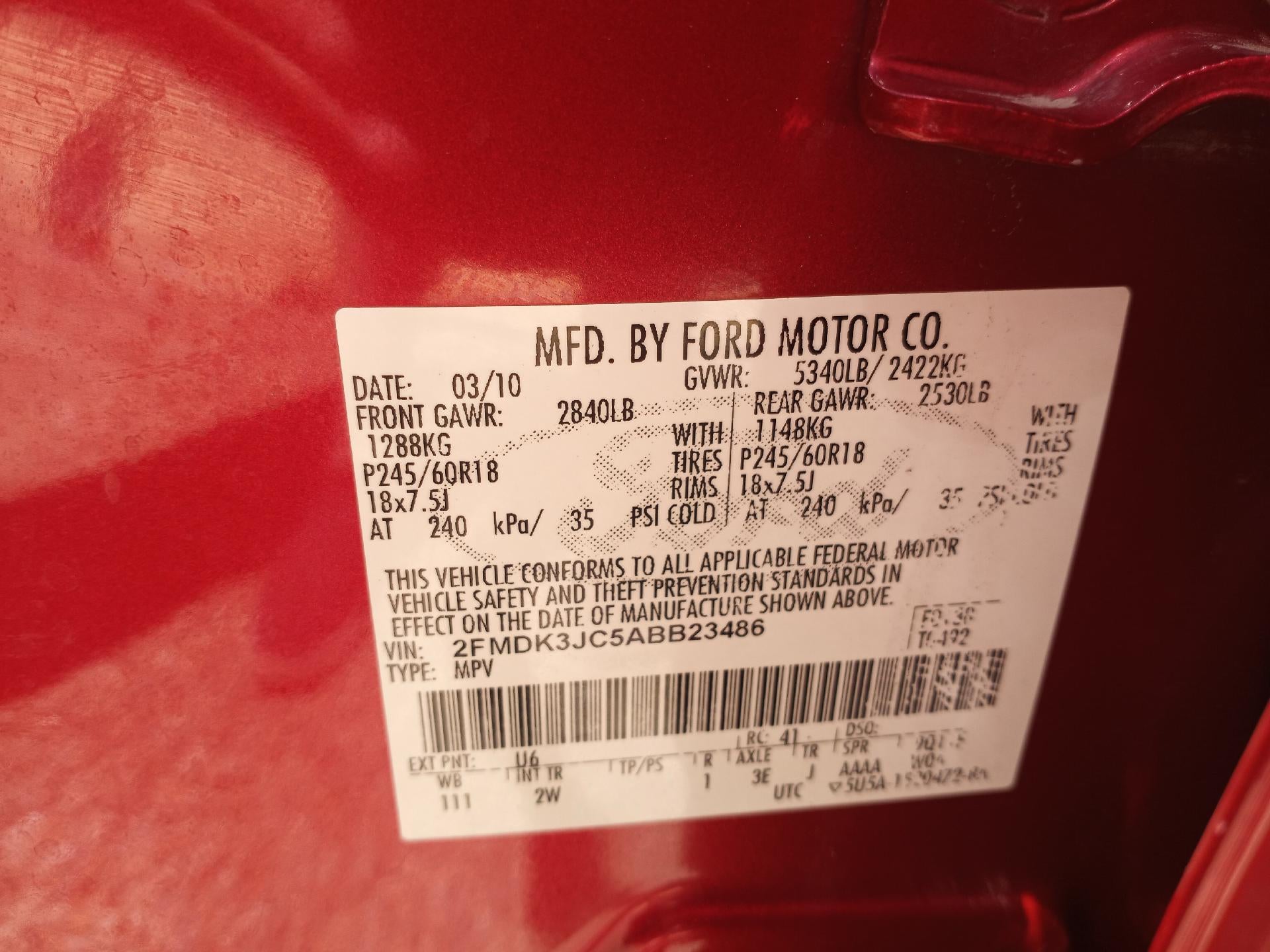 2010 Ford Edge 4dr SEL FWD