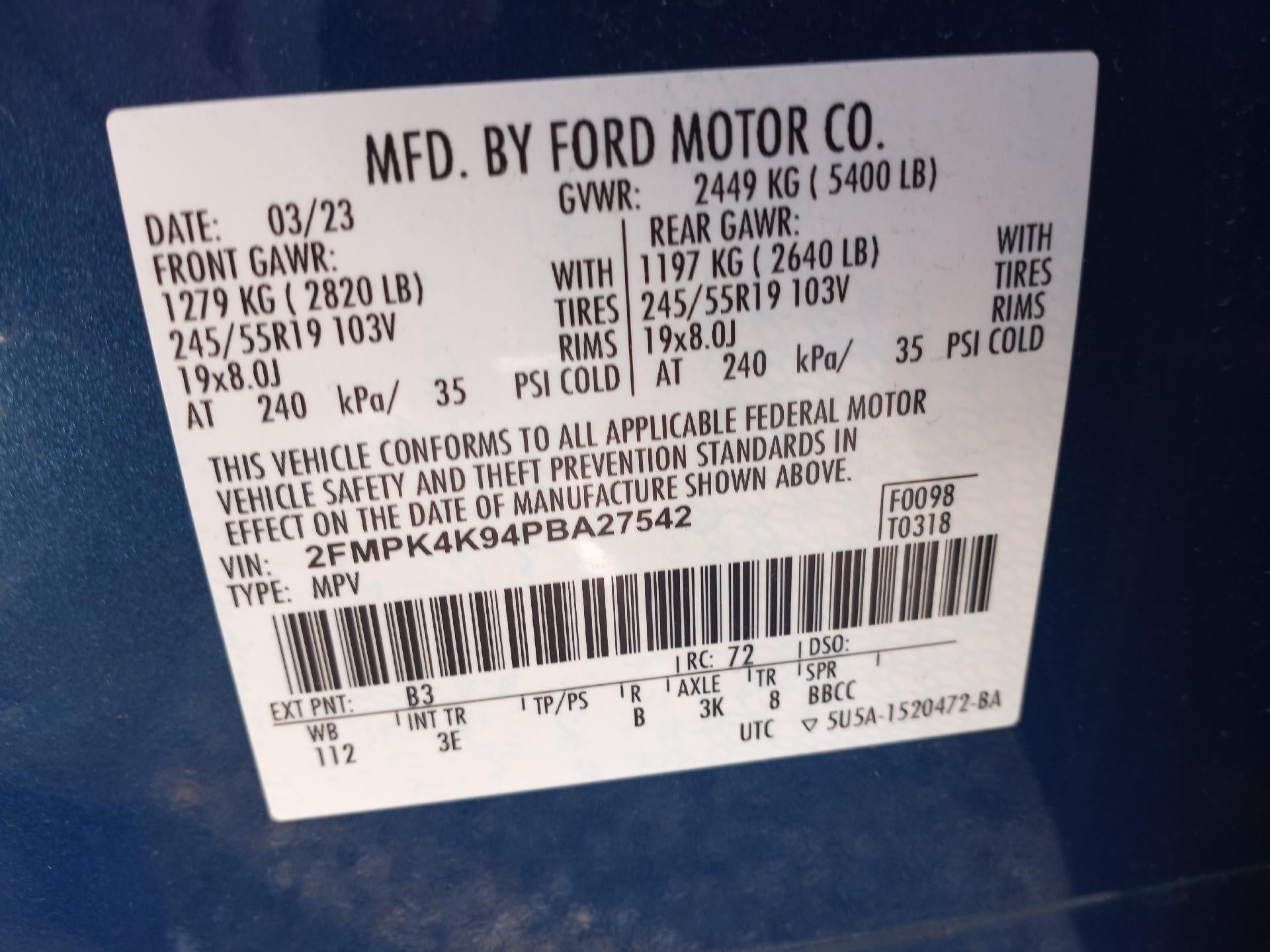 2023 Ford Edge Titanium AWD