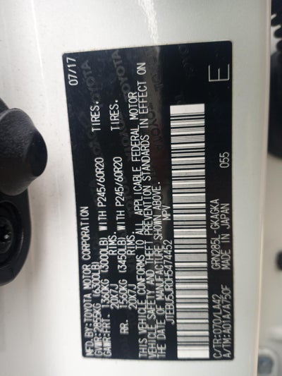 2017 Toyota 4Runner SR5 4WD (GS)