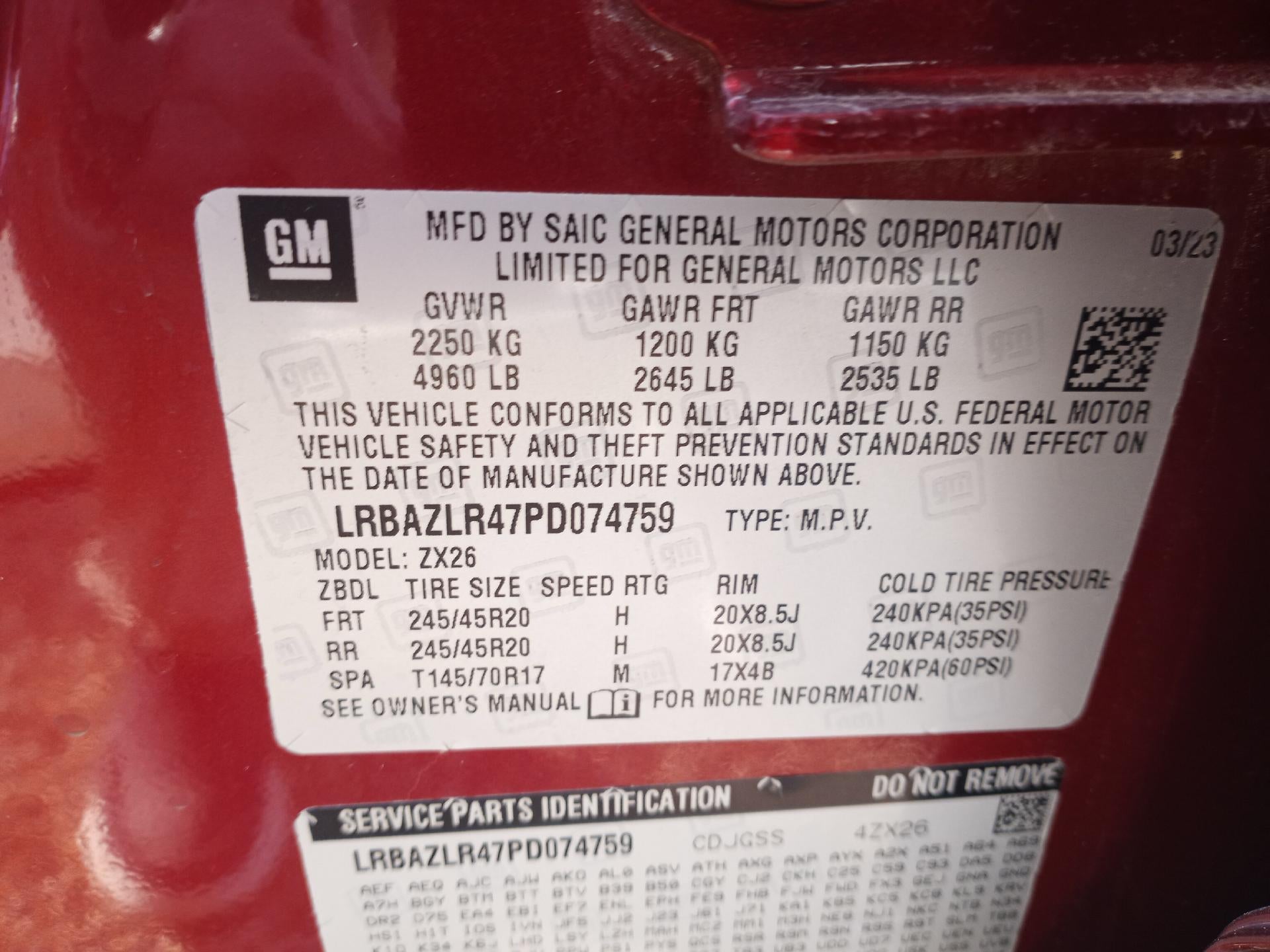 2023 Buick Envision FWD 4dr Preferred